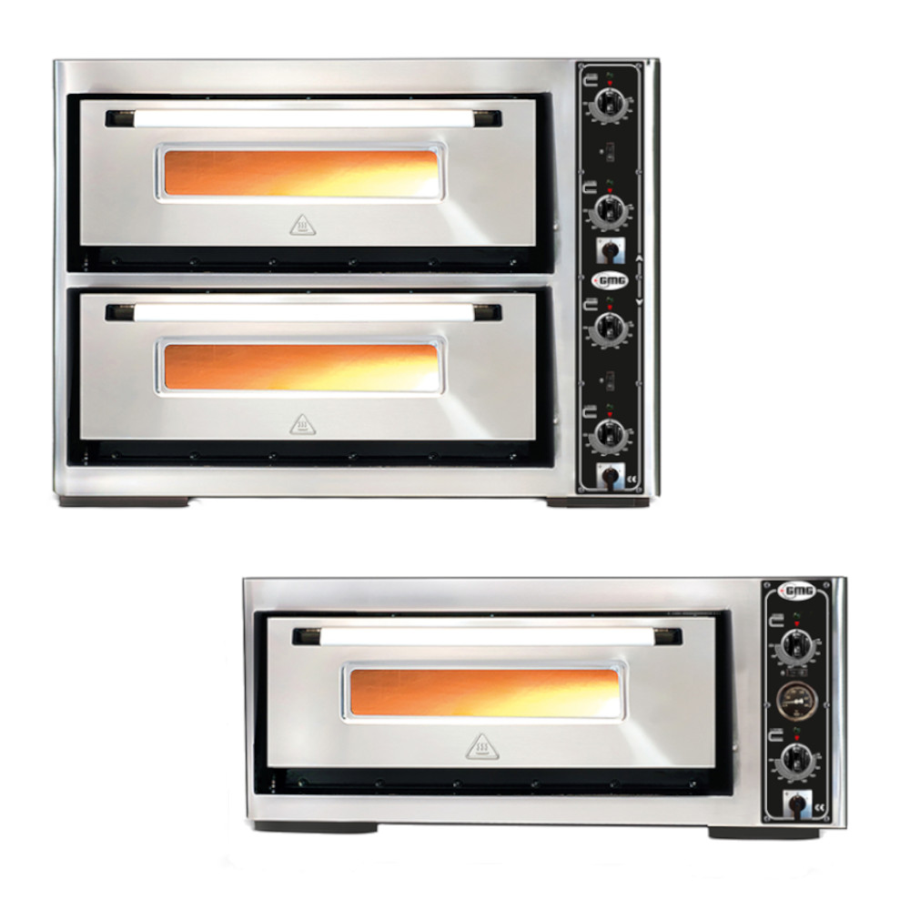 GMG Pizzaofen PF6262, für 4-8 Pizzen à Ø 30cm, 1 oder 2 Backkammern, Serie Classic, 400V