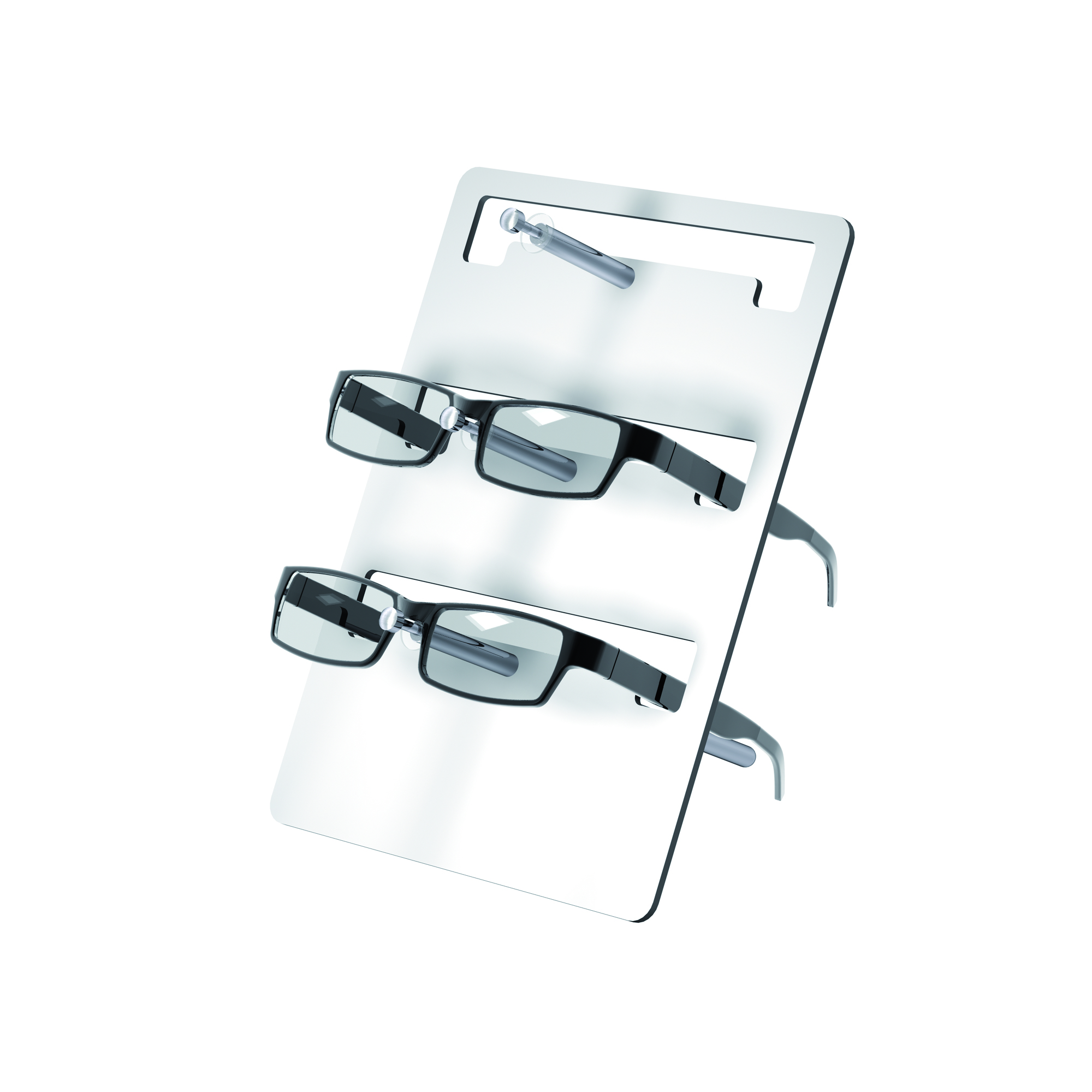 Brillen ständer 360 Grad drehbarer Acryl-Sonnenbrille halter stehen klar  Brillen Display Rack Desktop Organizer