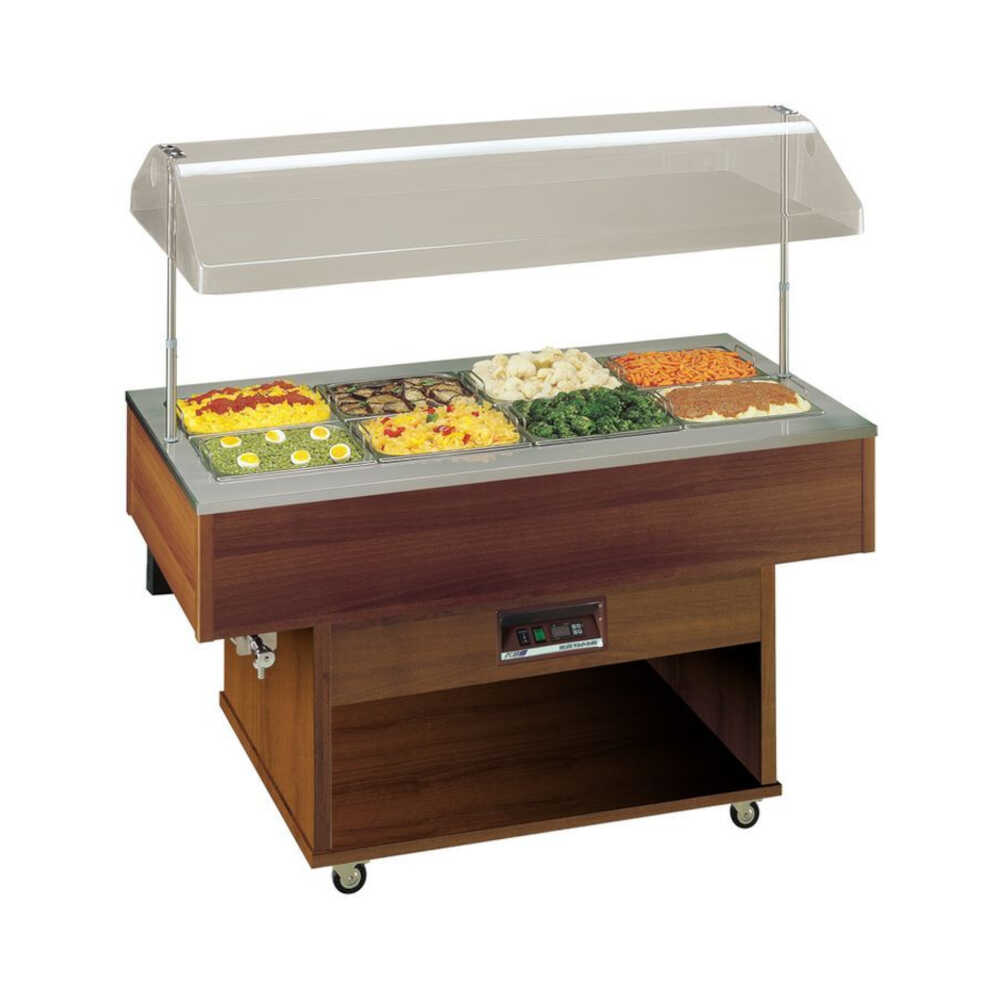 KBS Bain-Marie Delizie für 4x 1/1GN, +30/+90°C, 1423 x 750 x 1478mm
