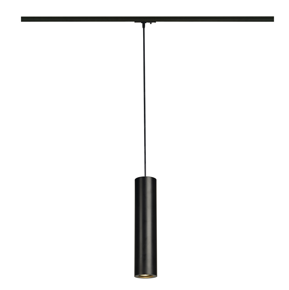 ENOLA_B Pendelleuchte für 1-Phasen-Hochvolt-Stromschienen, inkl. 1-Phasen-Adapter, PD-1, mattschwarz
