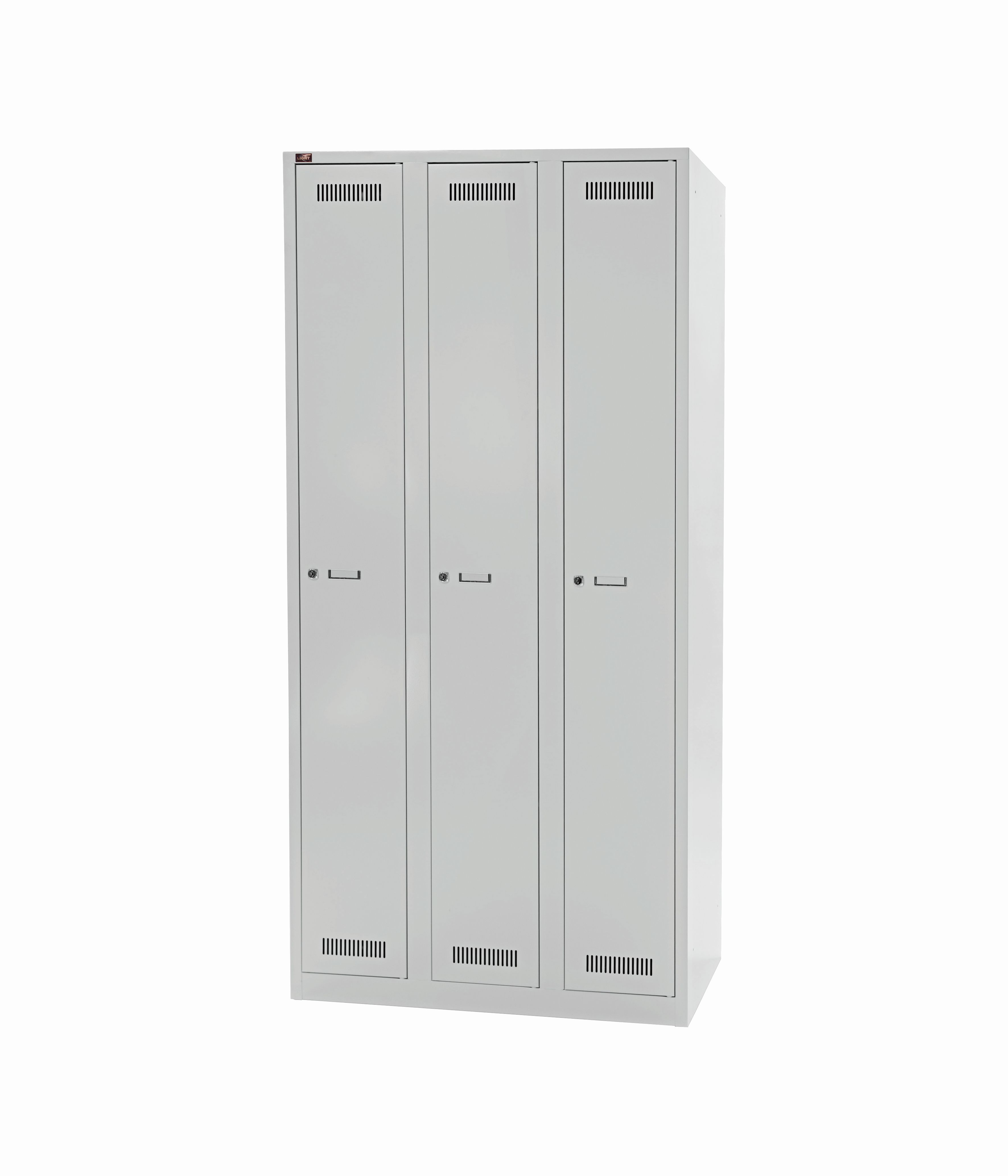 Bisley Garderobenschrank LIGHT 3 Abteile - je 1 Fach Abteilbreite 40cm