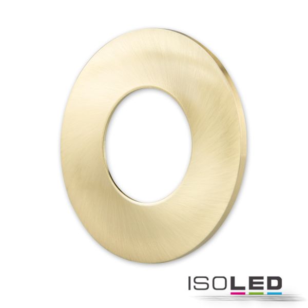 Cover Aluminium gold gebürstet für Einbaustrahler Sys-68