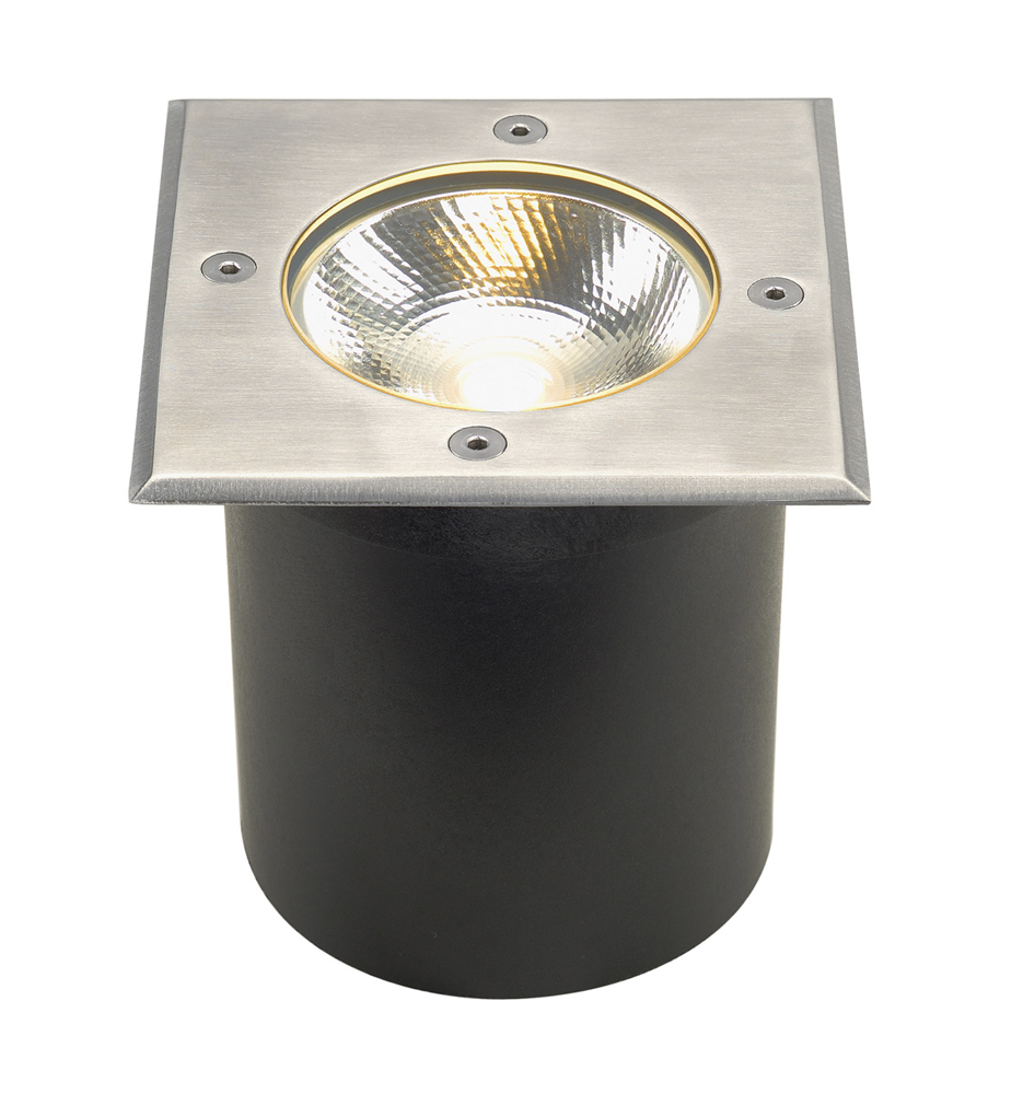 ROCCI Bodeneinbauleuchte, eckig, Edelstahl 316, LED