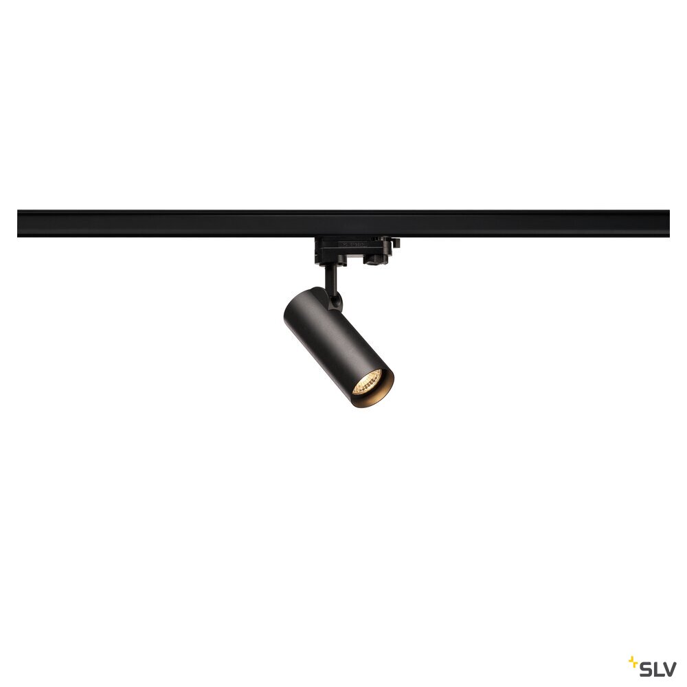 HELIA 50 TRACK, Strahler für 3Phasen Hochvolt-Stromschiene, LED, 3000K, schwarz, 35°, inkl. 3 Phasen-Adapter