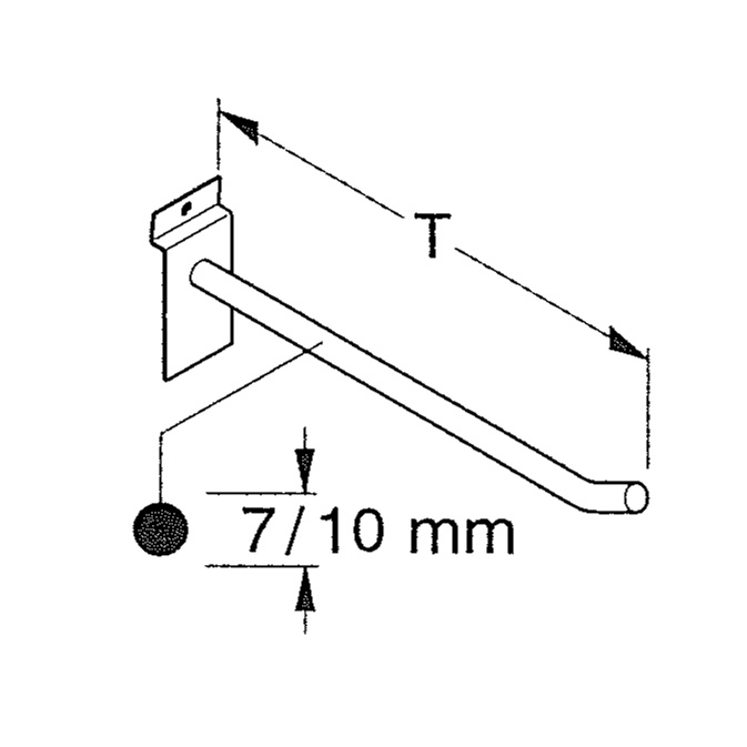 Tegometall Halter schwer für Paneele-Rückwand