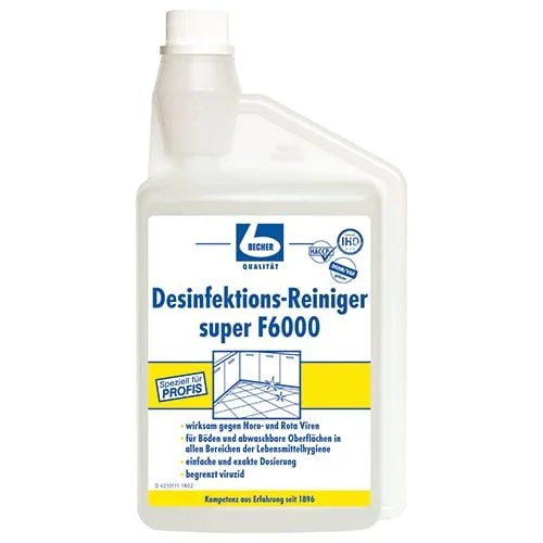 Dr. Becher Desinfektionsreiniger 1l super F6000 mit Dosierkopf