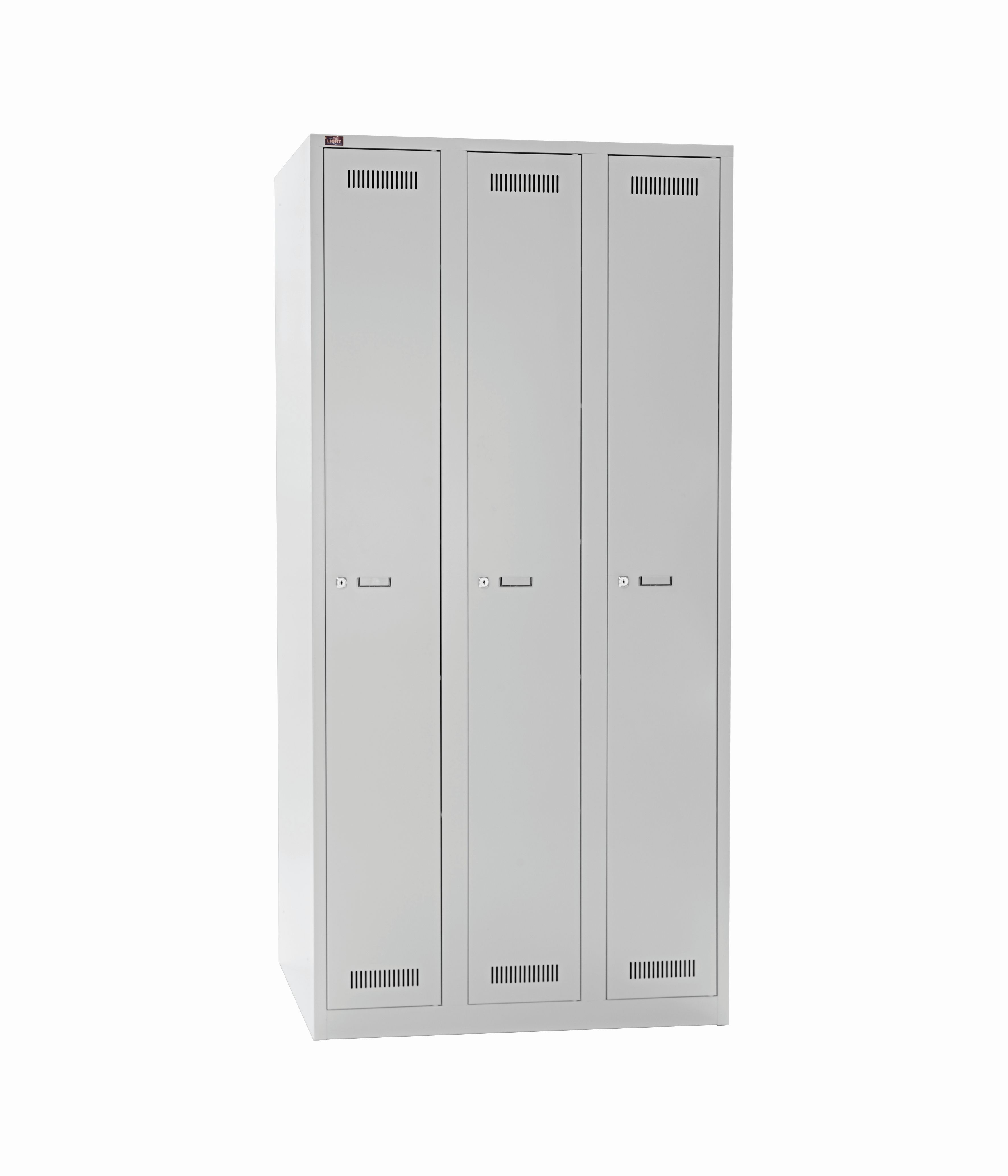 Bisley Garderobenschrank LIGHT 3 Abteile - je 1 Fach Abteilbreite 40cm