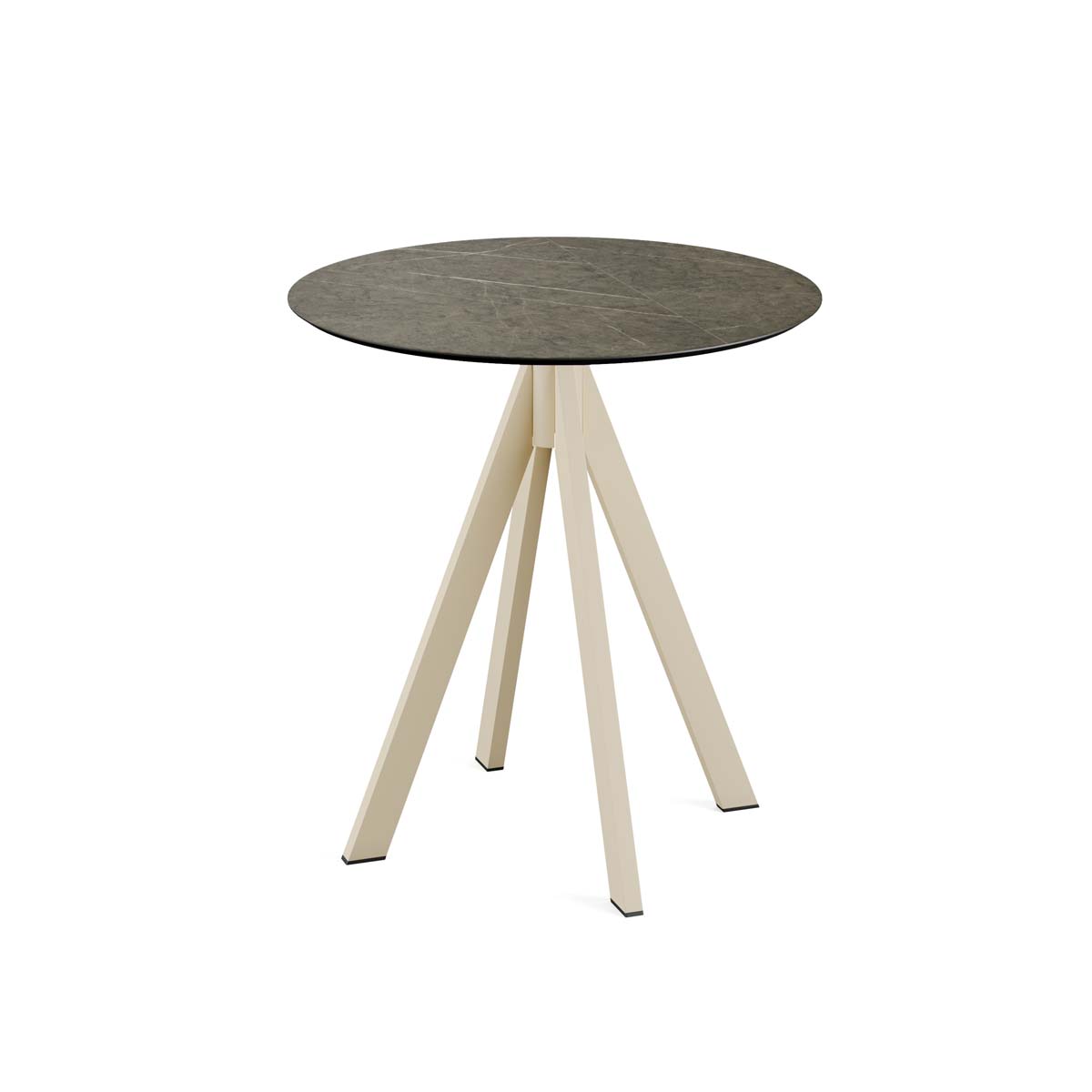 Infinity Bistrotisch HPL Ø70 cm - Gestell Sand