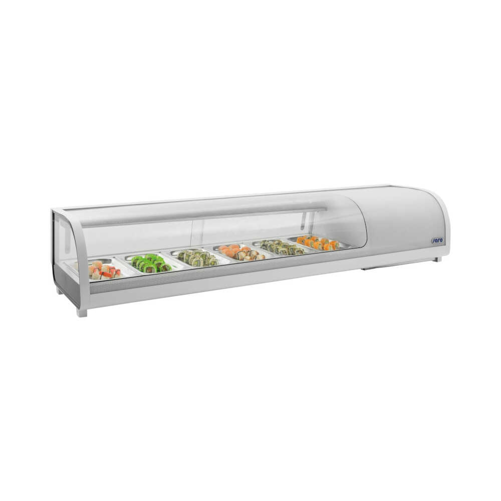 Saro Sushivitrine SAMIRA für 6x 1/3GN, 0/+12°C, 1529 x 426 x 296 mm