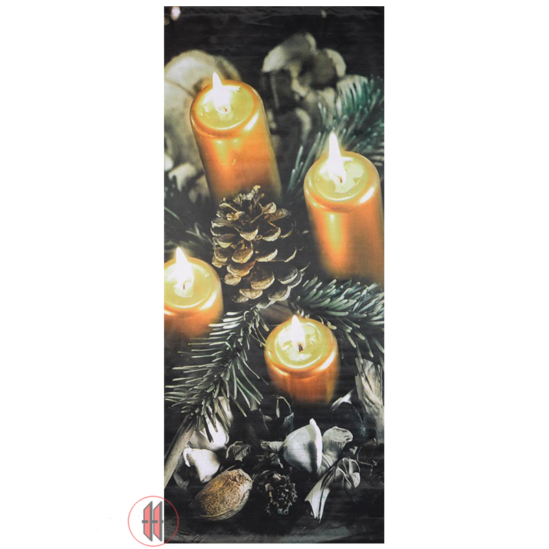 Banner Weihnachtskerzen B75cm