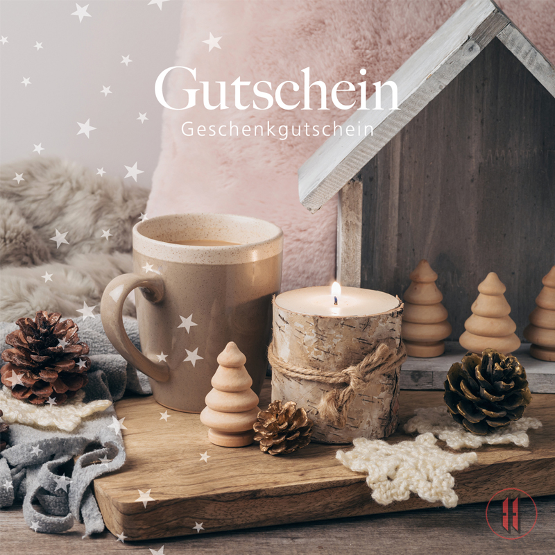 Geschenkgutschein Tasse/Kerze x-mas (12 Stück)