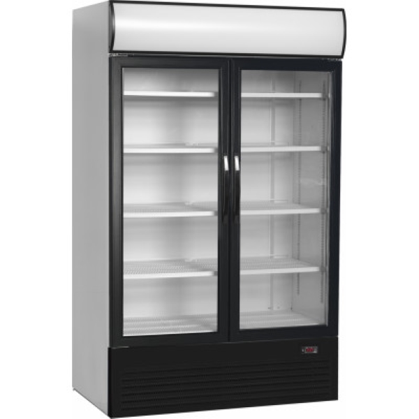 Glastür-Kühlschrank HL 1200 GL, Breite 1200 mm - Esta