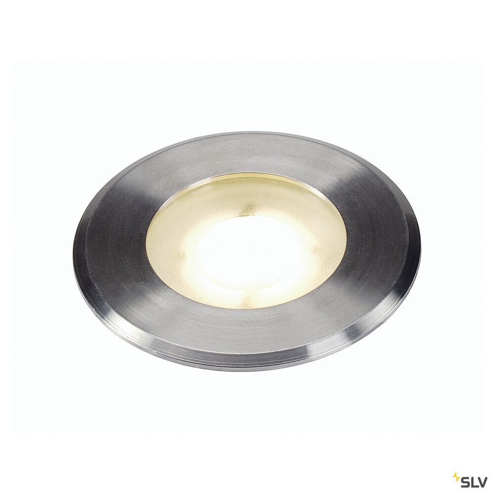 DASAR® FLAT 80, Outdoor Bodeneinbauleuchte, LED, 3000K, IP67, rund, edelstahl gebürstet, 3,5W