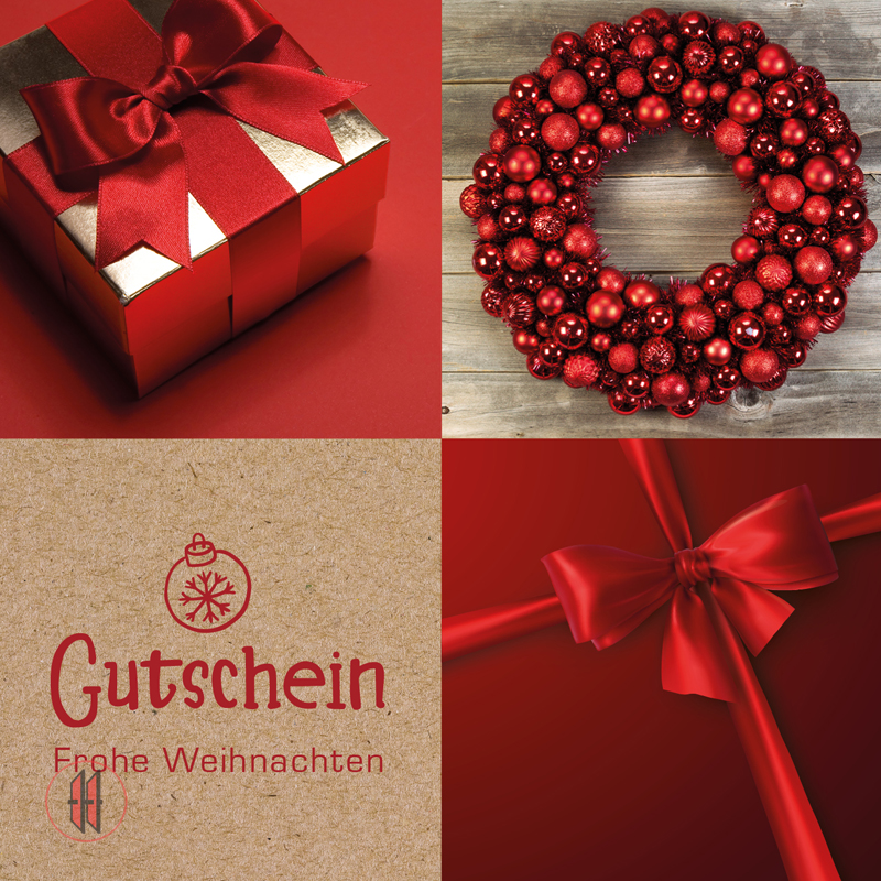 Geschenkgutscheine Geschenk rot (12 Stück)