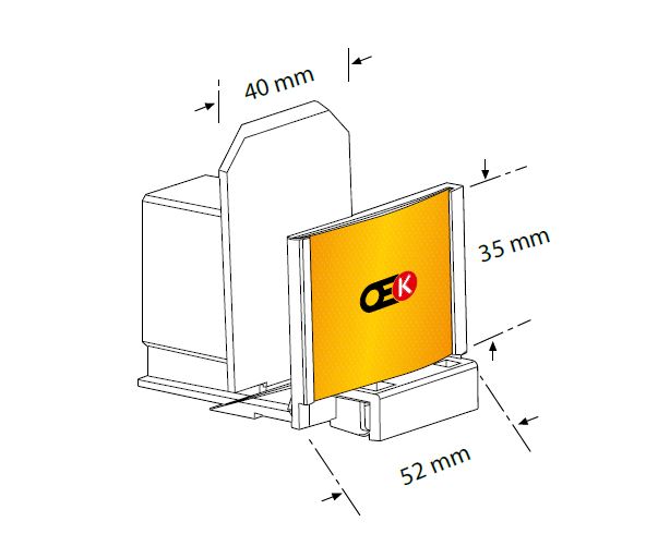 Vorschub mit Feder PRV +S - PRV H35 mit Front 35mm