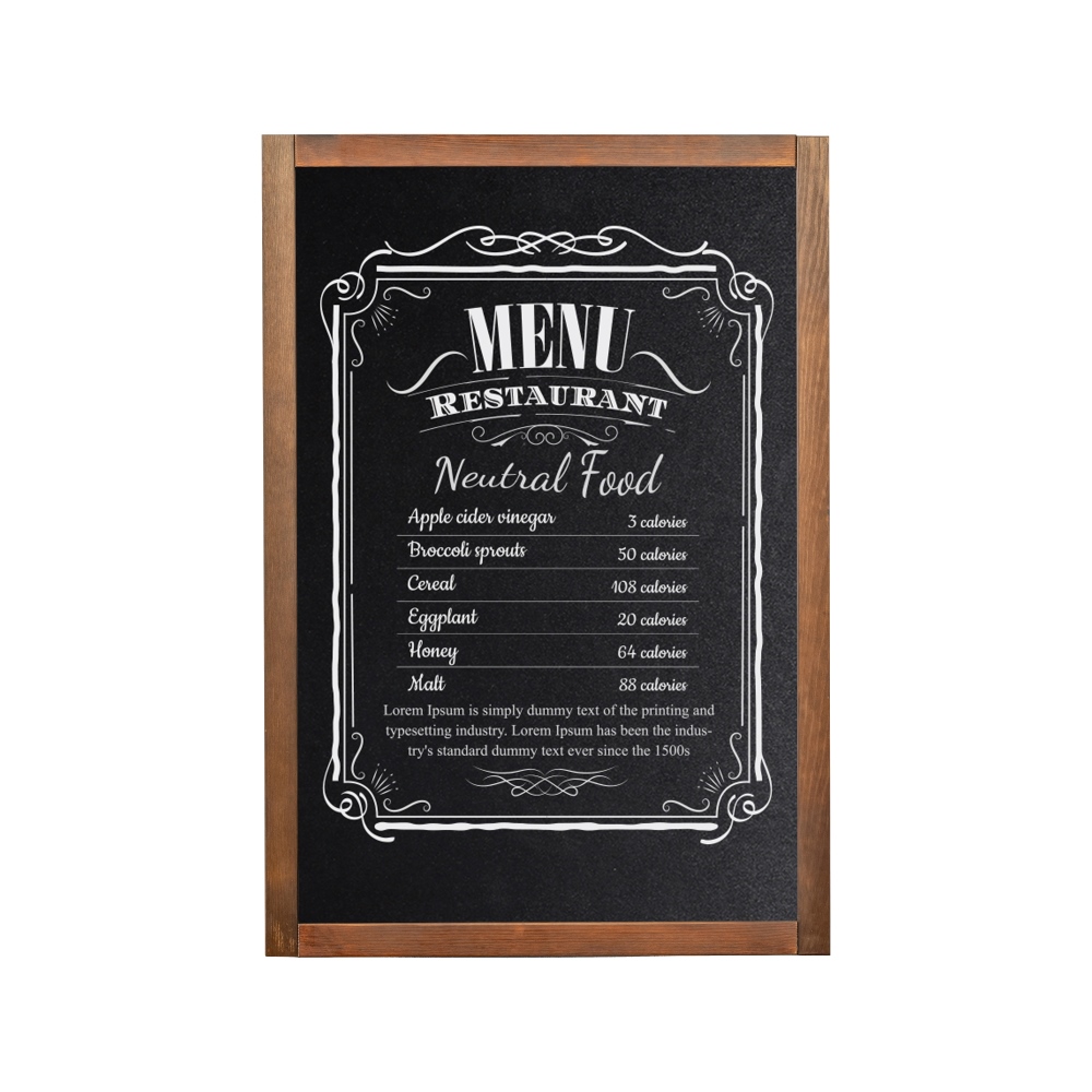 Holz Kreidetafel Economy