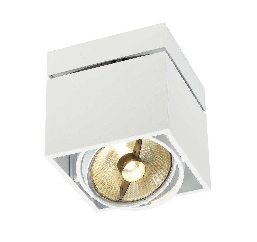 KARDAMOD SURFACE SQUARE ES111 SINGLE Deckenleuchte, eckig, weiss, GU10, max. 75W