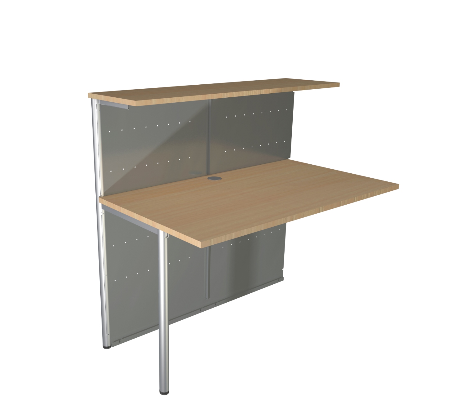 Genua Anbautheke gerade, Breite 116 cm 