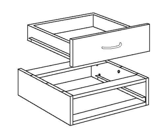 Einbauschublade für Matrix Thekenserie