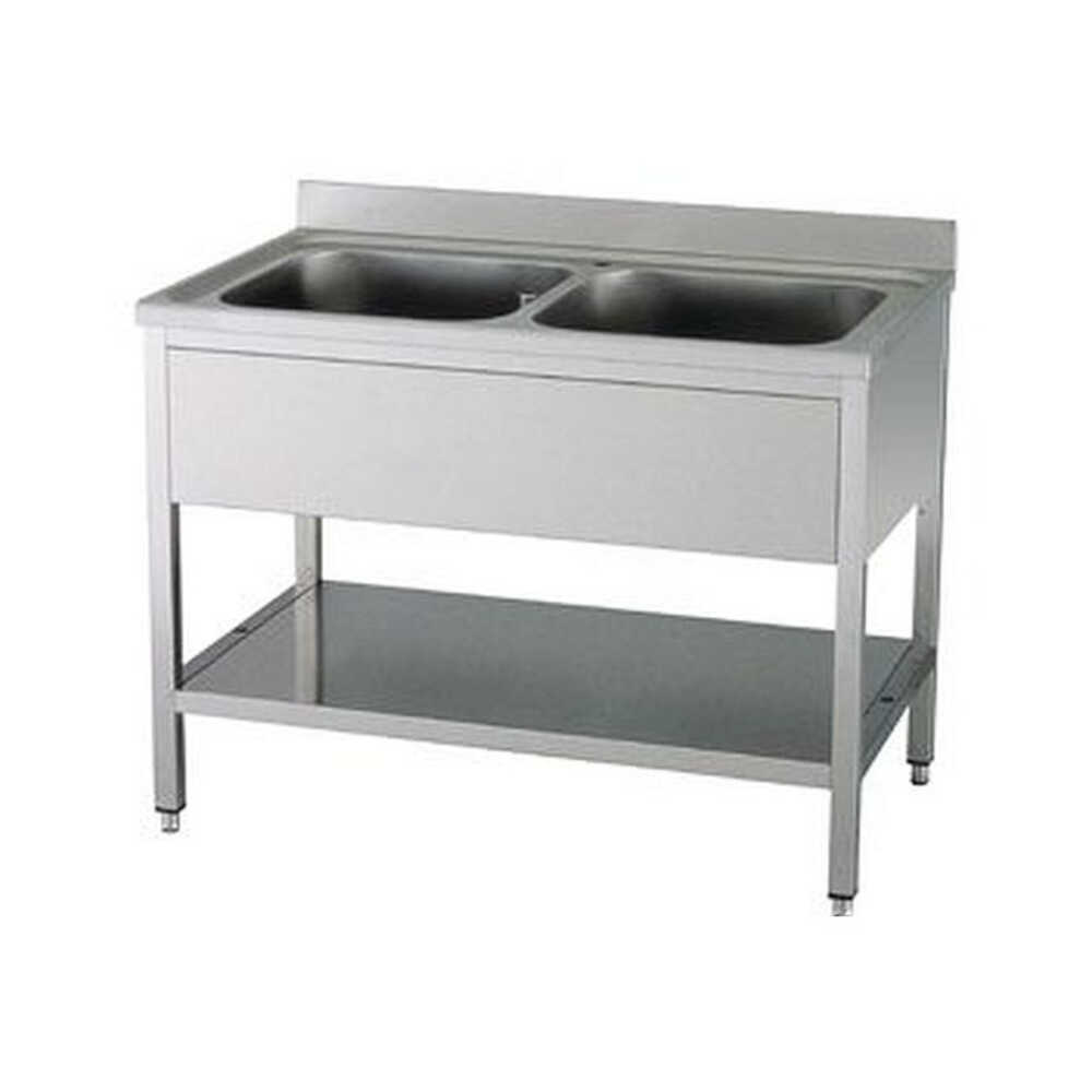 KBS Spültisch PRO, 2 Becken, 1200 x 700 mm