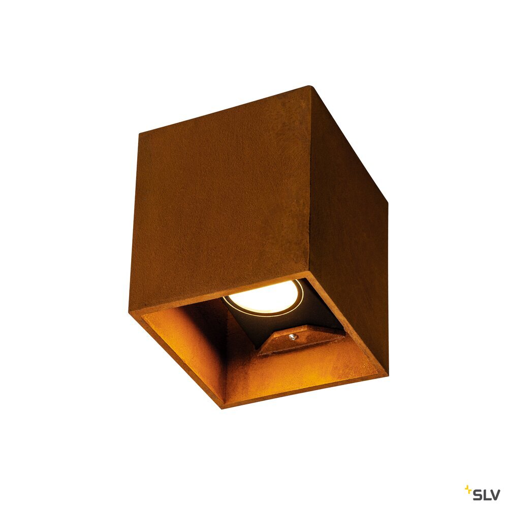 RUSTY© UP/DOWN, Outdoor LED Wandaufbauleuchte eckig rost CCT switch 3000/4000K