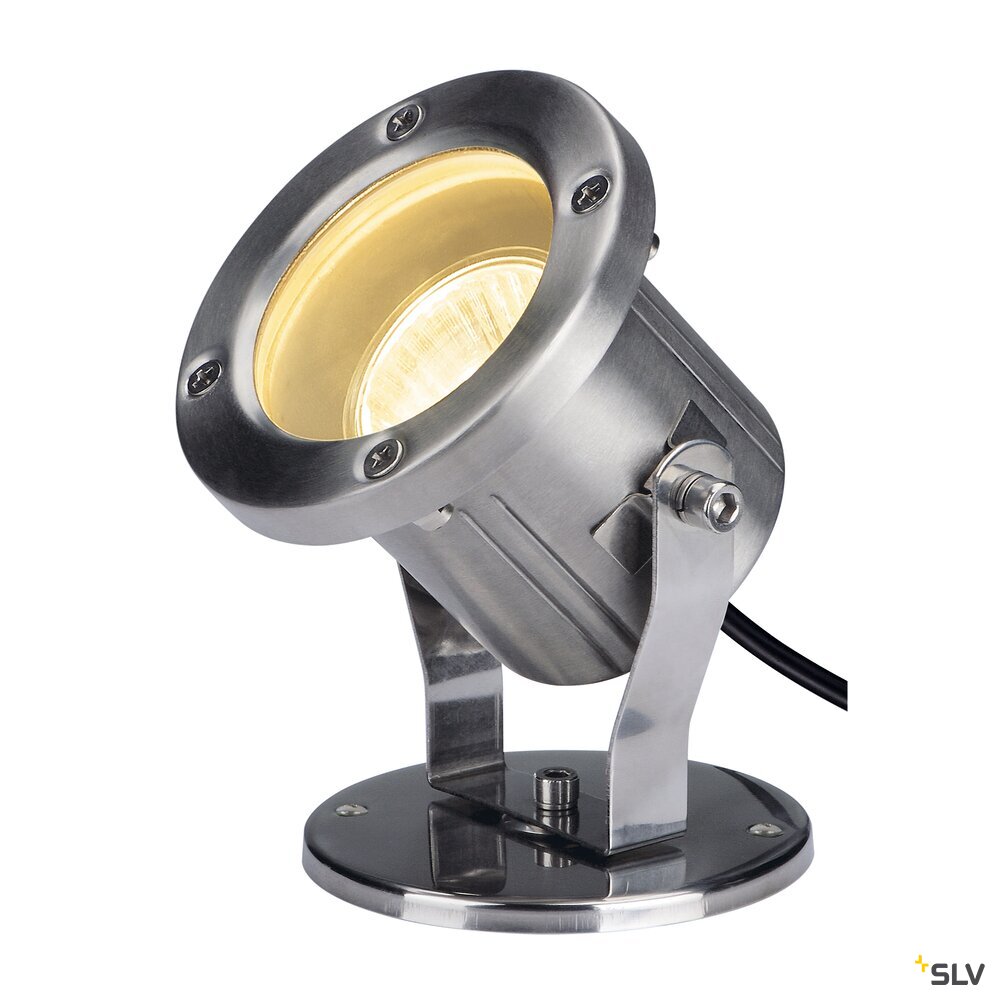 NAUTILUS 10 SPOT, Outdoor Strahler, QPAR51, edelstahl, max. 35W, inkl. 1,5mKabel