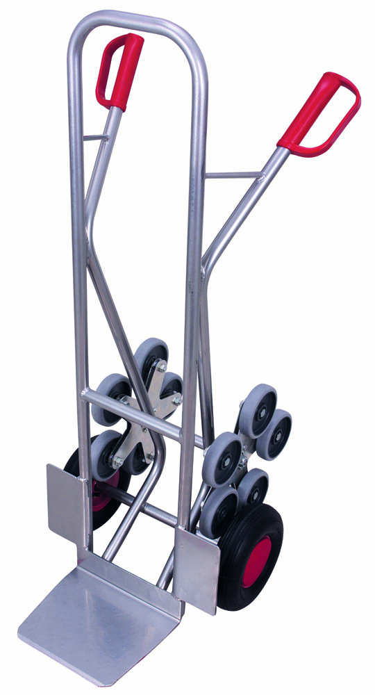 VARIOfit Aluminium Treppenkarre mit 2 fünfarmige Radsterne