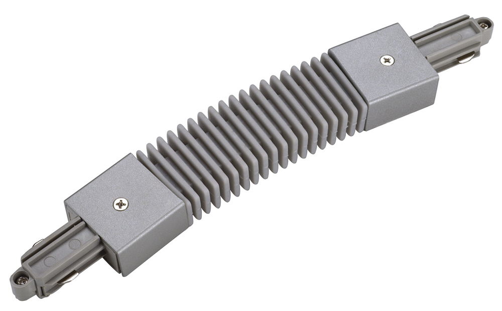 Flexverbinder für 1-Phasen-Hochvolt-Aufbauschienen, silbergrau