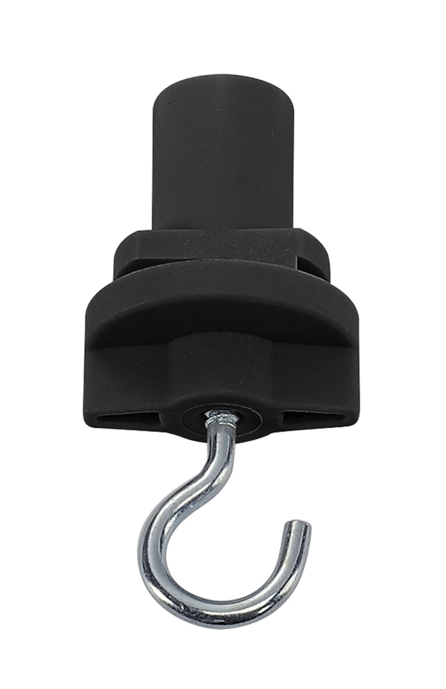 3P.-Adapter mit Haken für S-TRACK 3P.-Schiene, schwarz