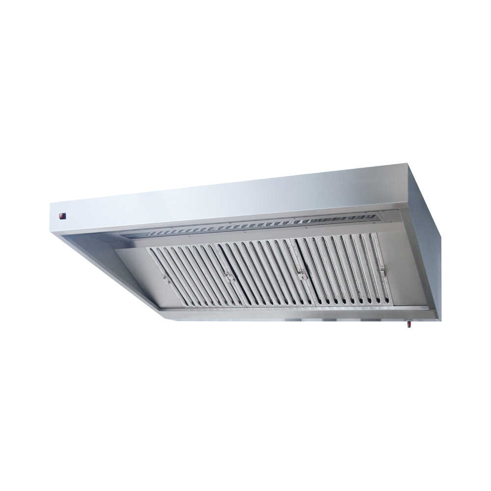 KBS Wandhaube Trapezform PRO, Filter Typ F1, inkl. Beleuchtung, 700 mm Bautiefe