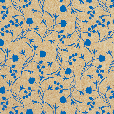 Geschenkpapier Erba Blau, Breite 30, 50 oder 70 cm 