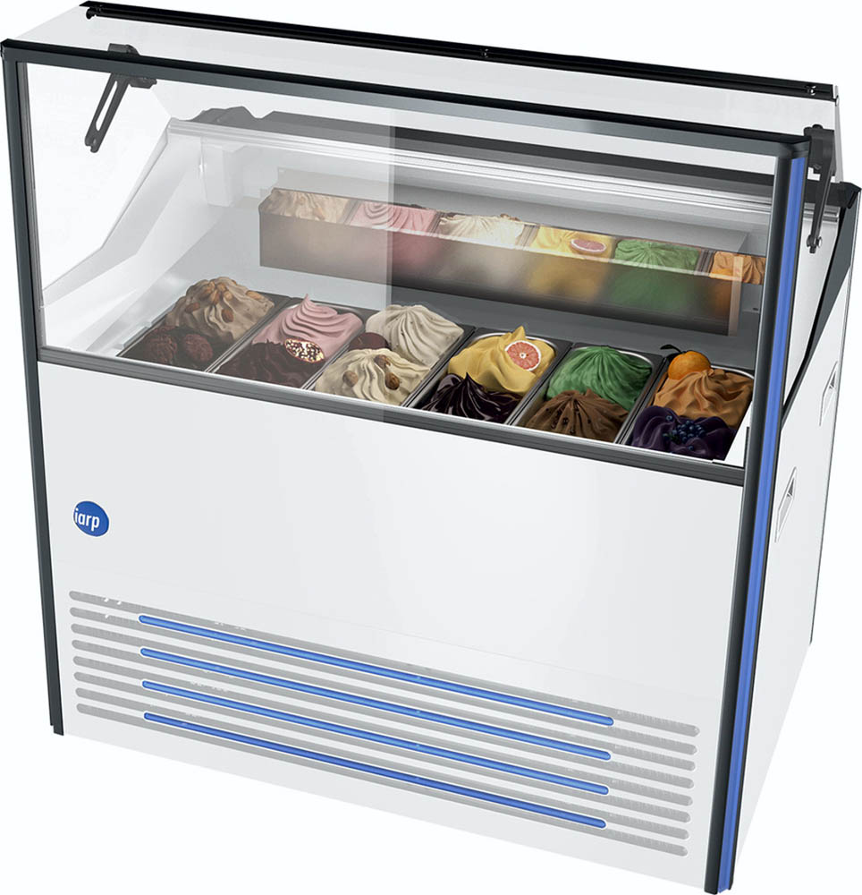 Speiseeis-Vitrine Delight 6 Lite, Breite 1178 mm - iarp