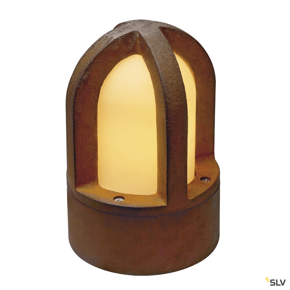RUSTY® CONE 24, Outdoor Standleuchte, C35, rund, stahl gerostet, Ø/H 15/24 cm, max. 40W, IP54