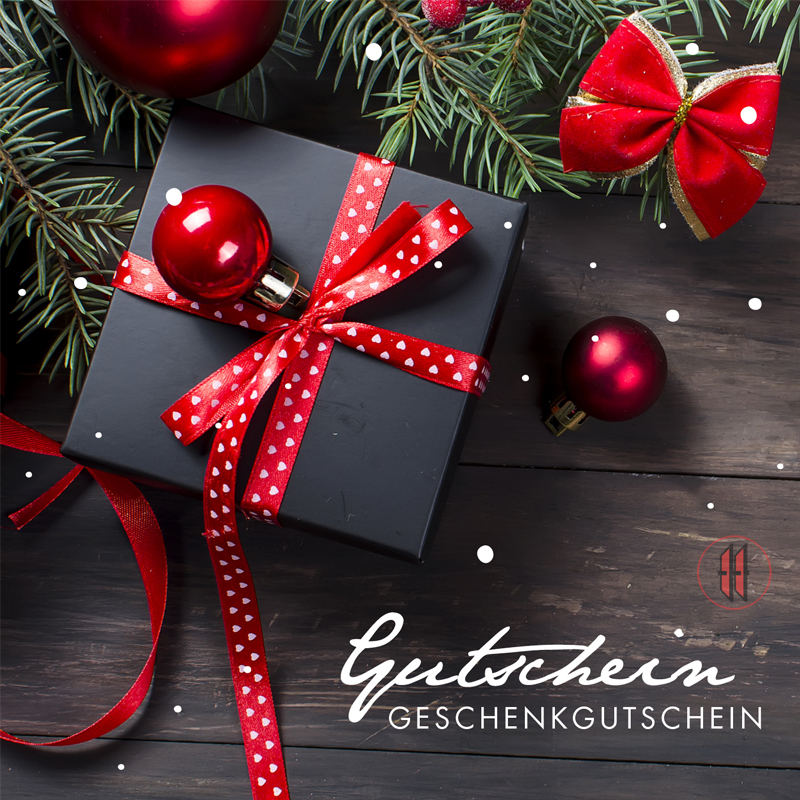 Geschenkgutschein rote Schleife x-mas (12 Stück)