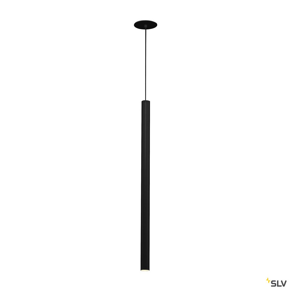 HELIA 30, Pendelleuchte, LED, 3000K, rund, schwarz, flache Rosette zum Einbau, 7,5W