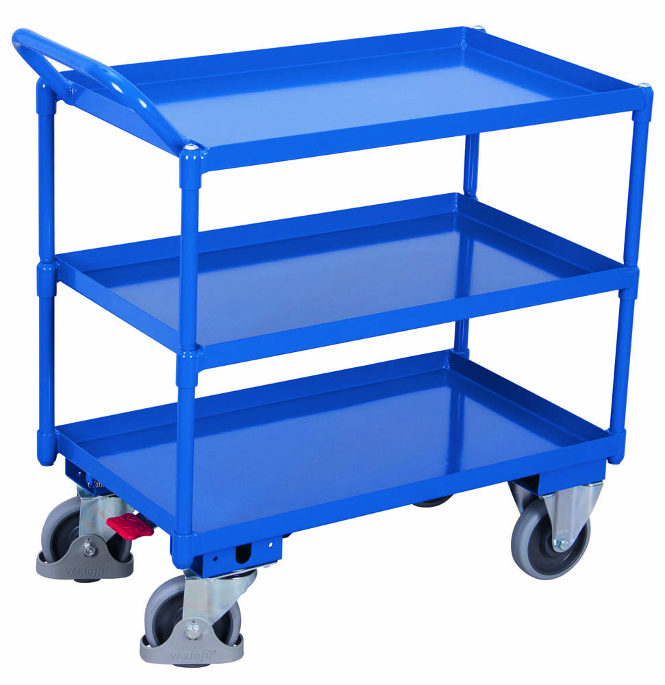 VARIOfit Tischwagen mit 3 Ladeflächen