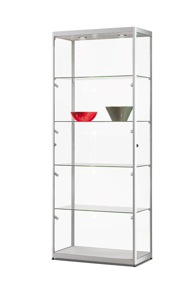 Verkaufsvitrine 115 800 Side light mit LED Deckenspots und Seitenbeleuchtung, in 2 Farben