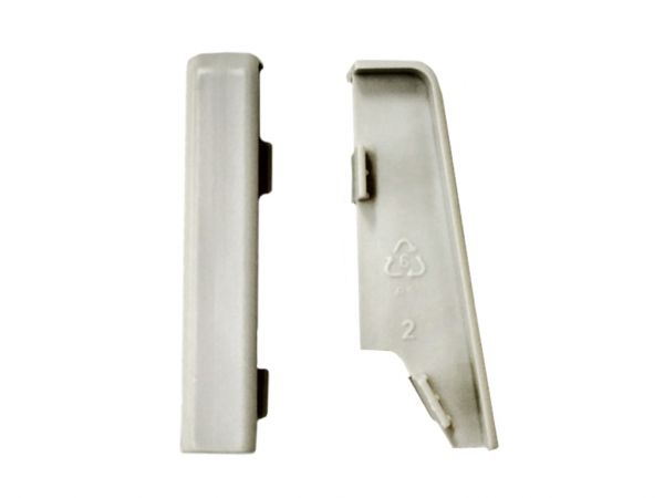 Verbinder grau 58er 2St., Equipped Ecken 58 mm Höhe