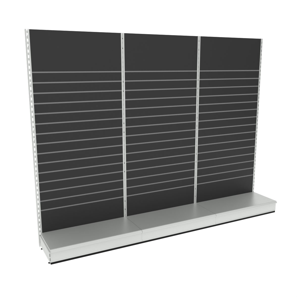 Wandregal 3 m Breite mit Paneelwand Höhe 220 cm