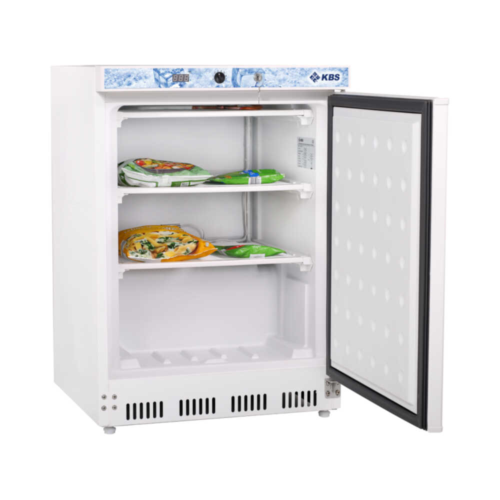 Gewerbe -Tiefkühlschrank KBS 202 TK weiß, stille Kühlung, 129 Liter