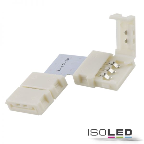 Flexband Clip-ECK-Verbinder 3-polig, weiß für Breite 10mm