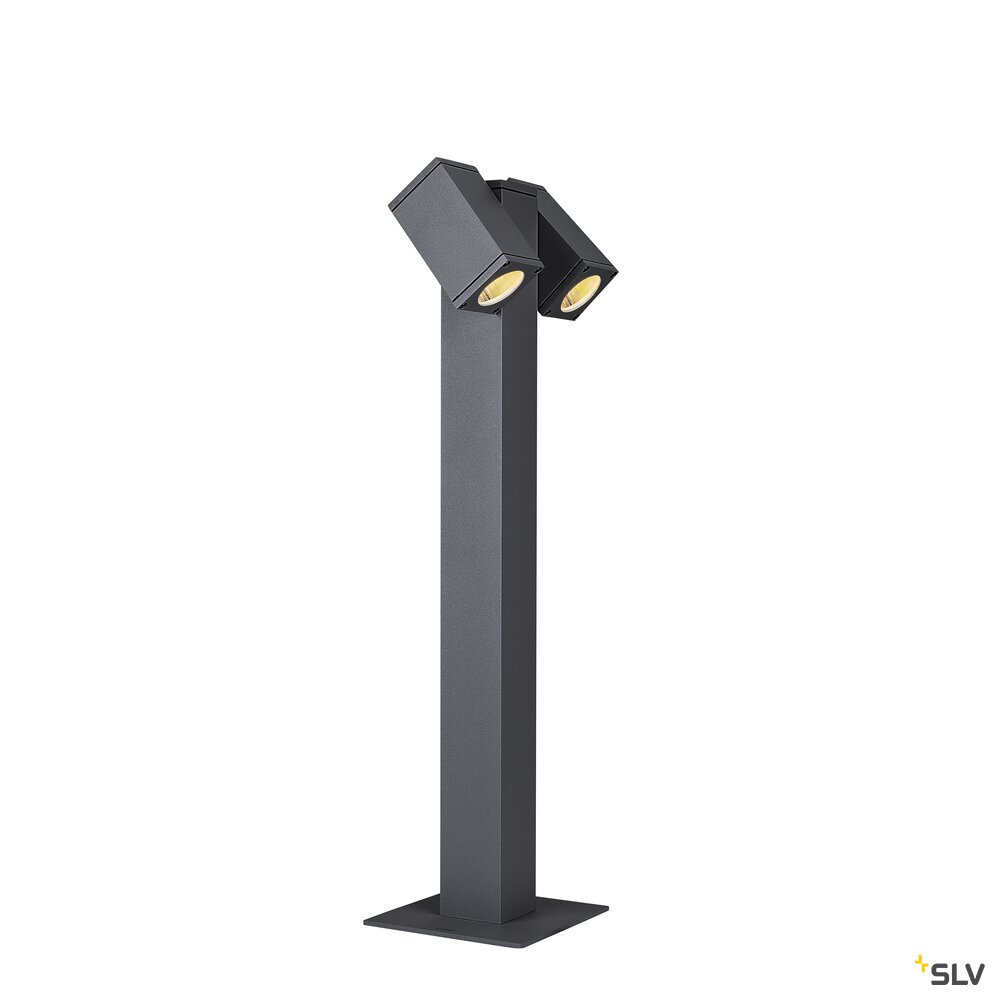 THEO PATHLIGHT, double, QPAR51 Outdoor Stehleuchte, anthrazit