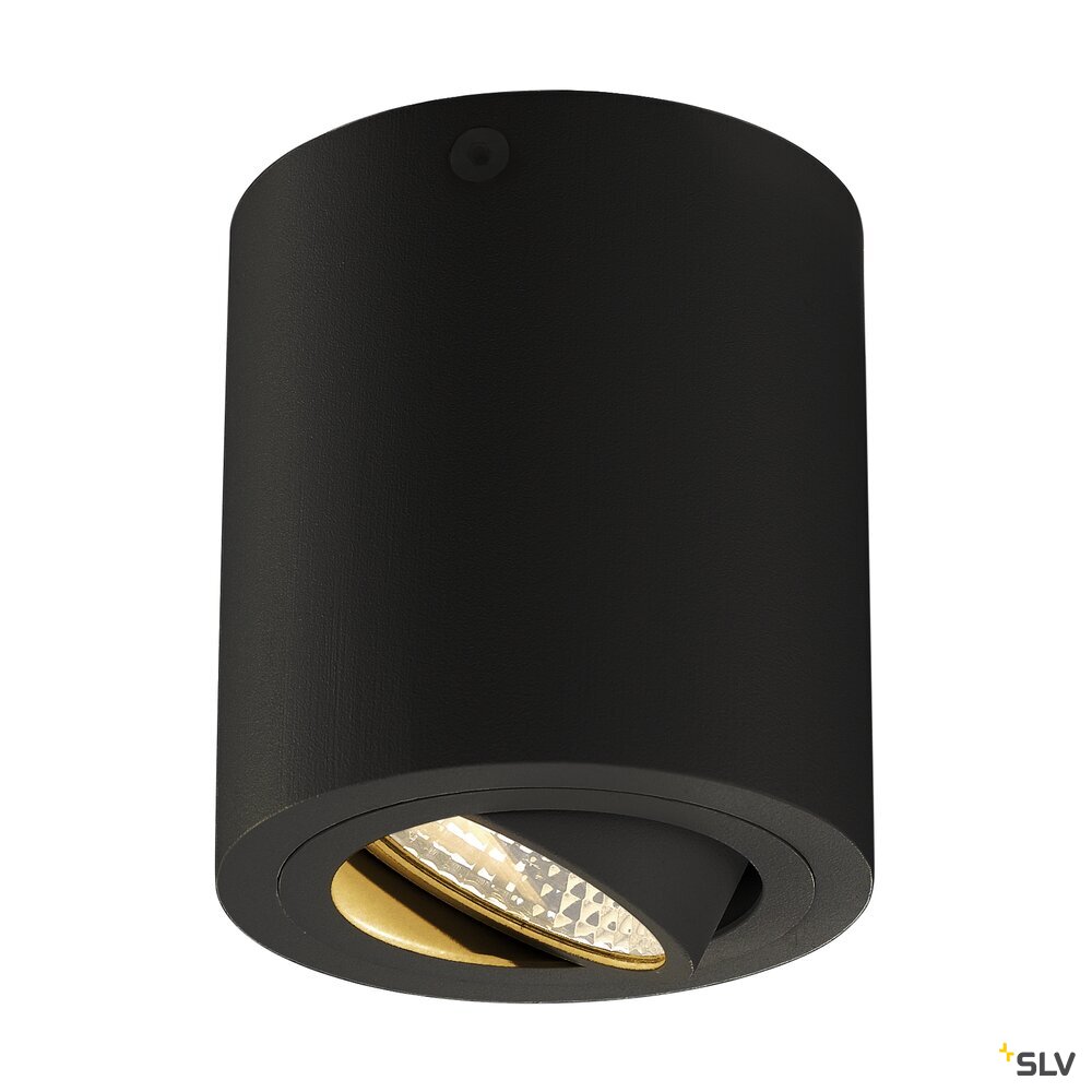 TRILEDO, Deckenleuchte, LED, 3000K, rund, schwarz matt, 38°, 6,2W, inkl. Treiber