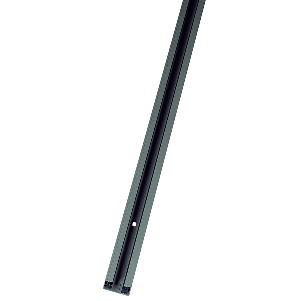 1-Phasen-Hochvolt-Aufbauschiene, silbergrau, 1 m