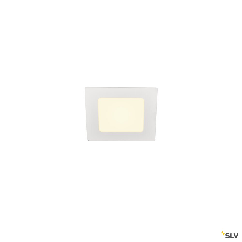 SENSER (12,18,24), Indoor LED Deckeneinbauleuchte, eckig, weiß, 3000/4000K, in 3 Größen