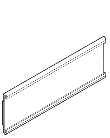 C-Schiene für Plakatrahmen