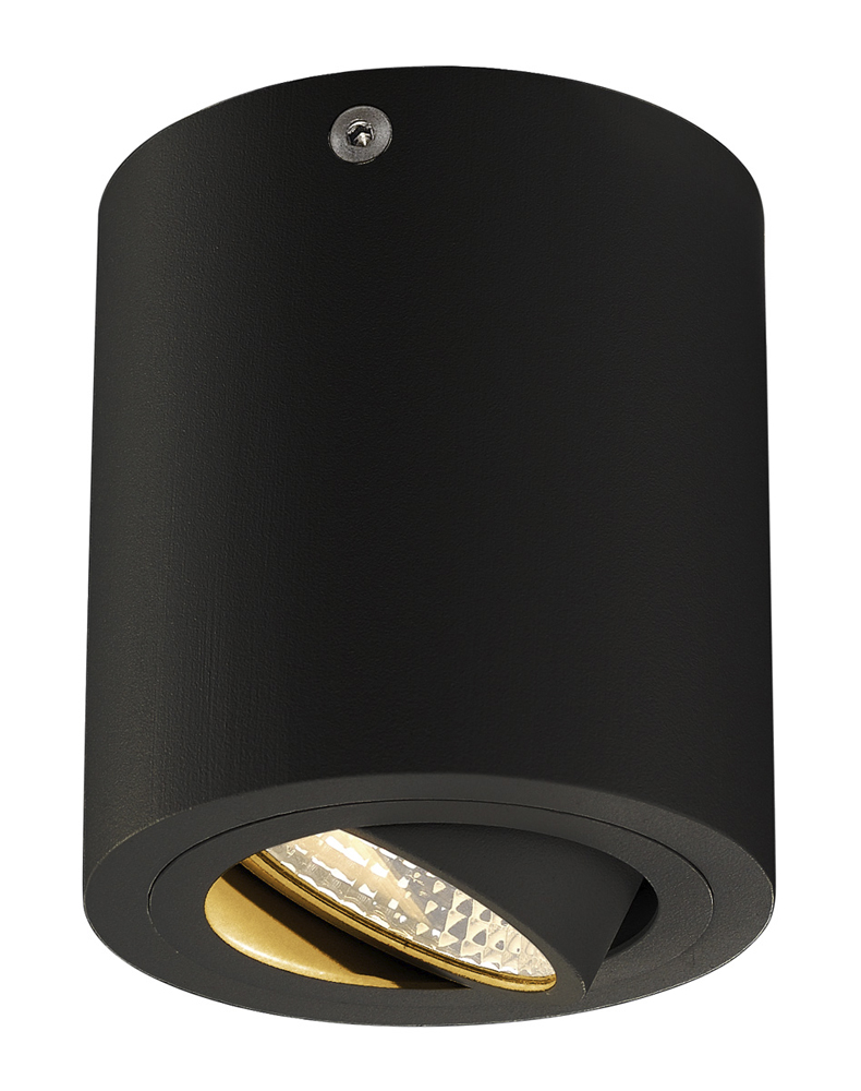 TRILEDO ROUND CL Aufbaudown- light, mattschwarz, LED, 6W, 38°, 3000K, inkl. Treiber