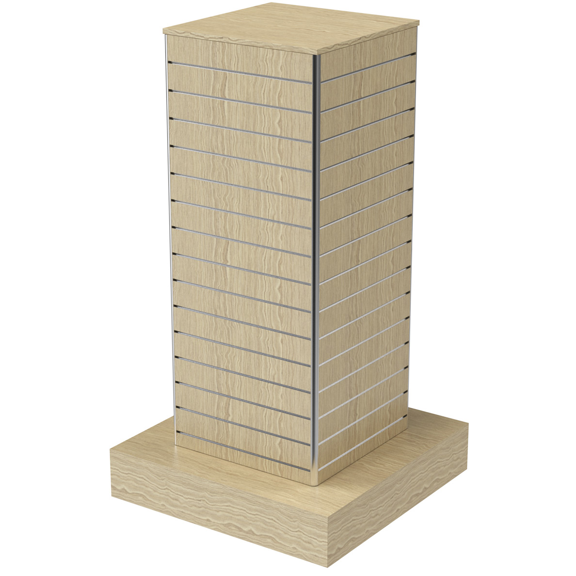 Mittelraumpräsenter 4-Eck Turm schmal, Höhe 180cm