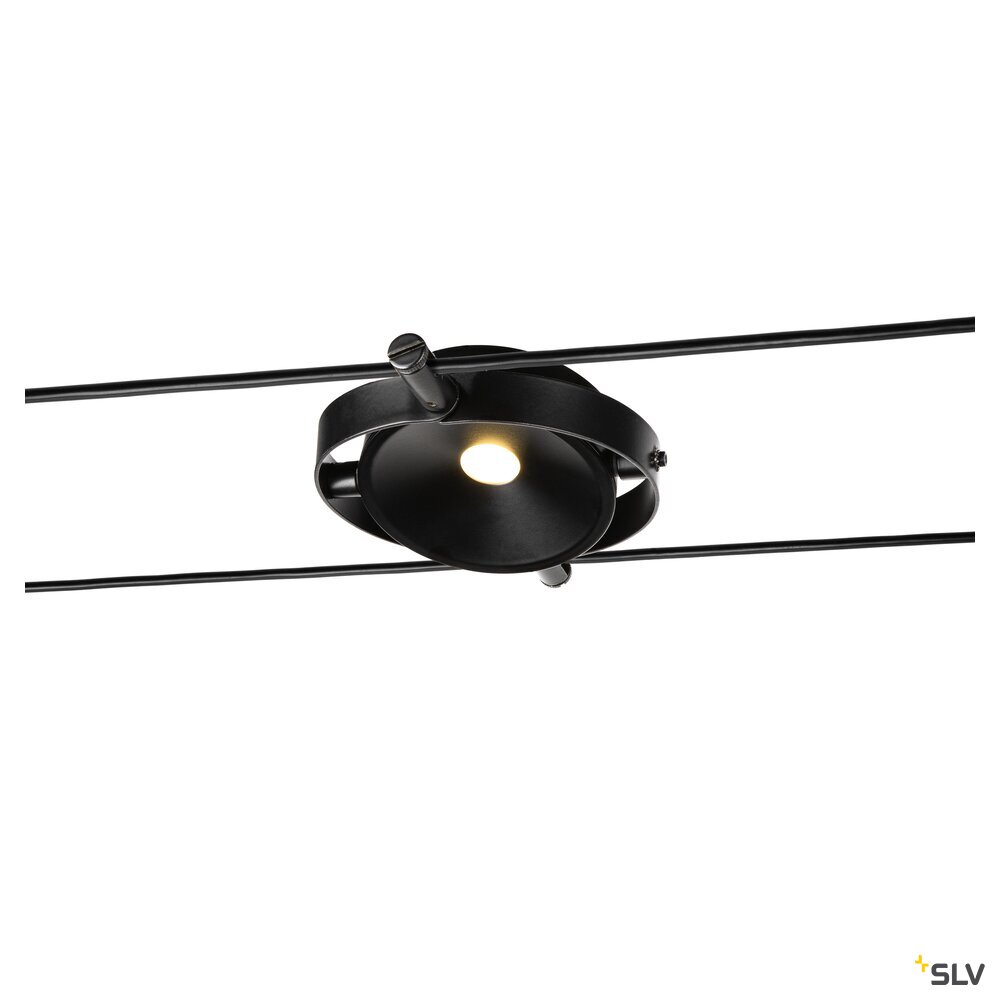 DURNO, Seilleuchte für TENSEO Niedervolt-Seilsystem, 2700K, schwarz