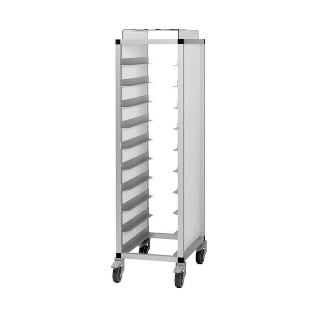 Tablettwagen Construct mit Bechereinsatz - Höhe 145cm